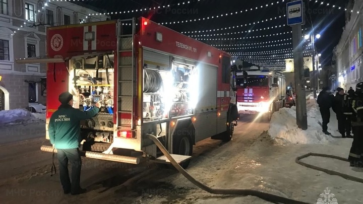 Во Владимире на улице Большая Московская горел комиссионный магазин