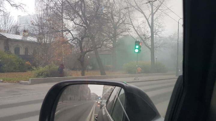 В заброшенном особняке Игеля в Санкт-Петербурге произошел пожар