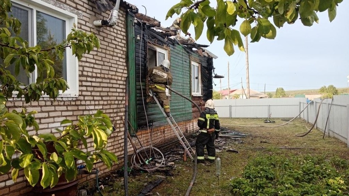 В Владимирской области вчера вечером горел жилой дом
