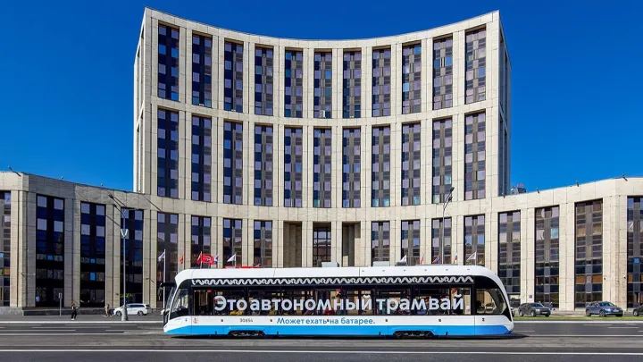 Новейшую технологию применили при создании трамвайной линии в Москве