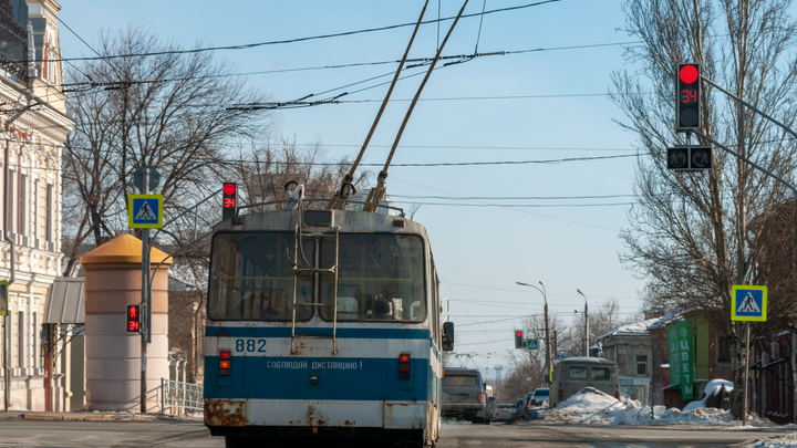 В Самаре остановлено движение троллейбусов