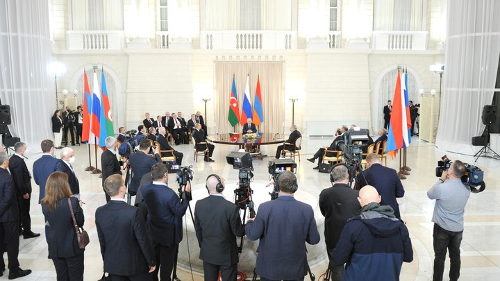 Вечерние переговоры Путина, Алиева и Пашиняна: Обсудили за 20 минут