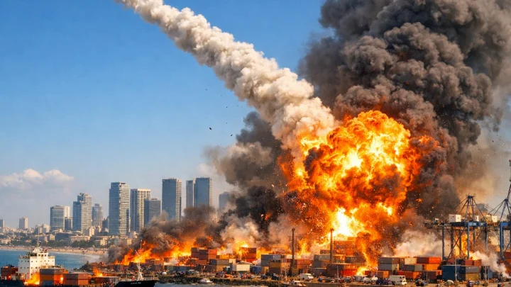 Иран сказал - Иран сделал: Взрывы, клубы дыма и мощный пожар. Трамп получил ответ на убийства, празднуя победу