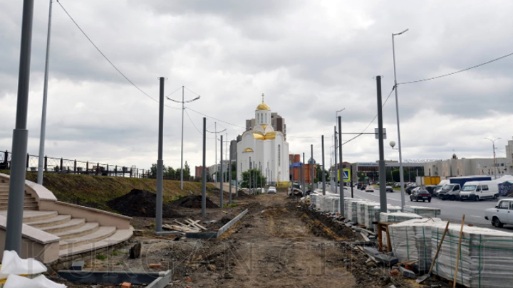 Над набережной в Кургане монтируют звездное небо