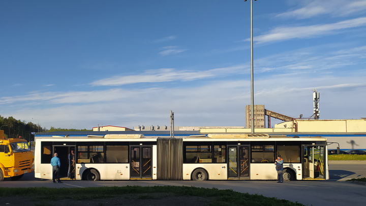 В Петербурге снова горел автобус