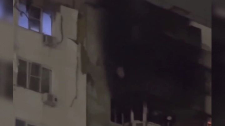 Опубликовано видео с последствиями налета дронов ВСУ на Новороссийск