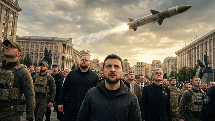 Зеленский гуляет по центру столицы: Ракеты молчат. Киев просит: Можете повторить?