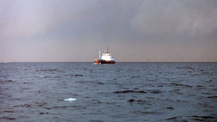 Паром Slavyanin получил пробоину после столкновения с балкером New Raouf с Украины