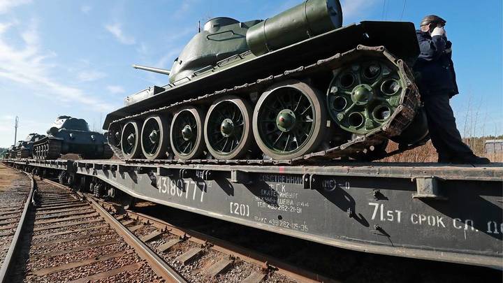 Танки Т-34 приняли участие в учениях в Подмосковье