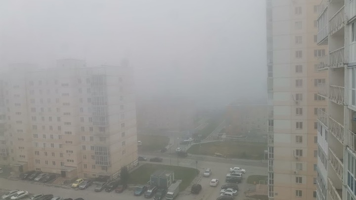 Утром 5 августа Новосибирск накрыл густой туман