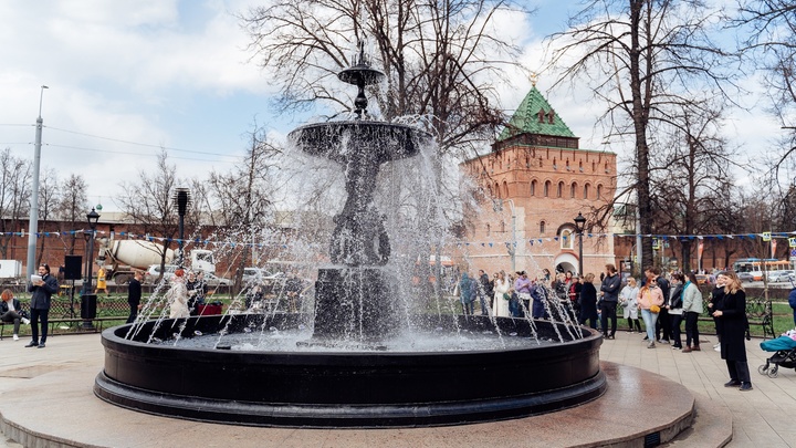 Главный фонтан Нижнего Новгорода заработает в пятницу, 28 апреля