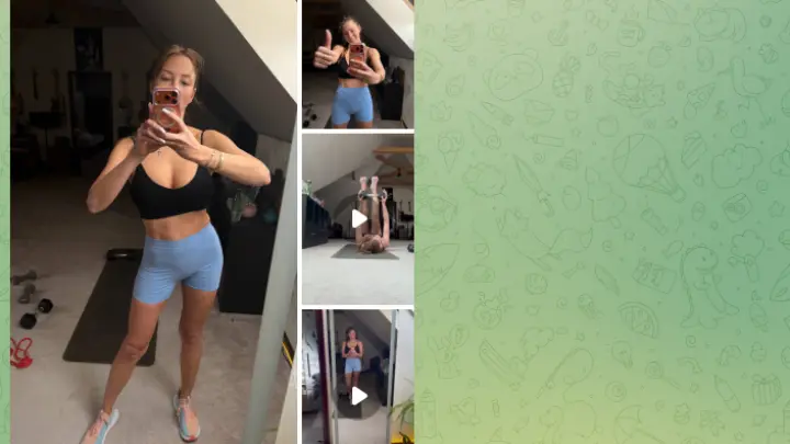 Полина Диброва пожаловалась на фигуру, показав свое отражение в зеркале