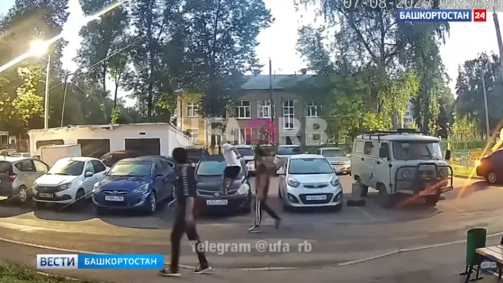 Компания мигрантов скакала по капотам чужих авто и повредила шесть машин