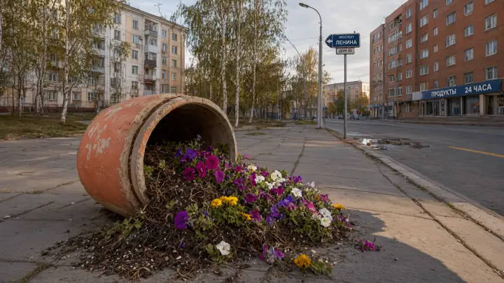 Красота требует защиты: в Челябинске вандалы повадились переворачивать кашпо с цветами