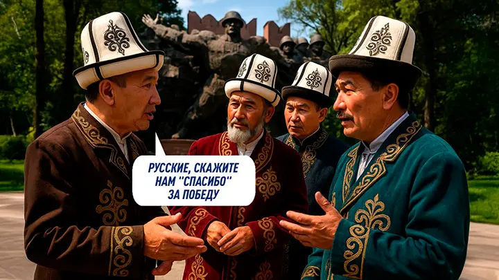 Киргизы требуют: Дайте нам преференции, мы вас в войну защищали. А кто тогда пытает  добровольца СВО?