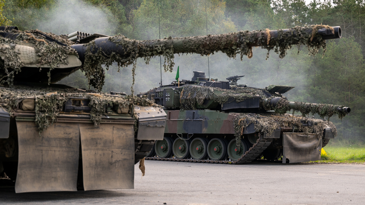 Соловьёв показал первое видео с затрофеенным немецким Leopard 2