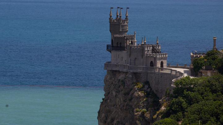 В Ялте открыли скульптуру, посвящённую поющему псу Мухтару, который стал местной знаменитостью