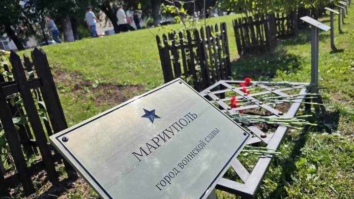 На аллее городов воинской славы высажены сирени в честь Мариуполя и Мелитополя