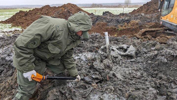 В Собинском районе на месте падения истребителя ЛА-5 нашли останки пилота