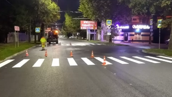 В Краснодаре по дорожному нацпроекту обновили более 3 км улицы Фадеева