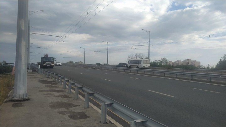 В Самаре байкер на квадроцикле перевернулся на встречке