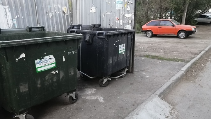В Курганской области неизвестные уродуют пластиковые мусорные баки