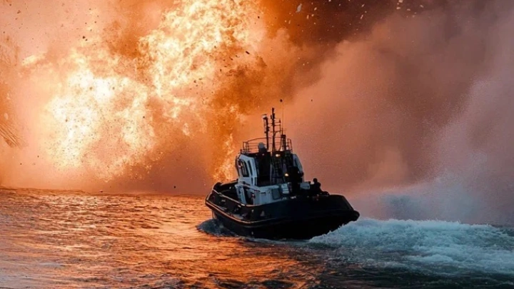 В акватории Чёрного моря гремят взрывы. Объявлена тревога: Минобороны заявляет об уничтожении безэкипажного катера ВСУ