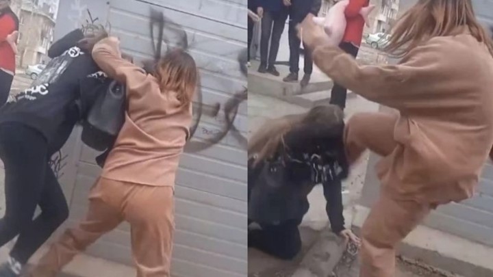 В Ставрополе сняли на видео девушку, пытавшуюся необычным способом попасть домой