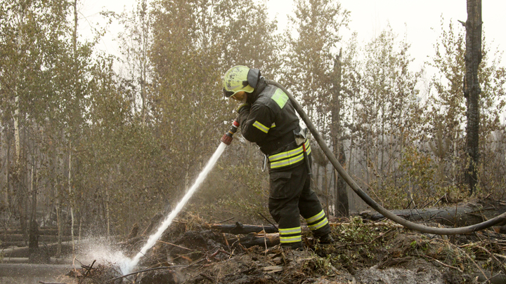 В Ростовской области выросла площадь пожара после падения беспилотника
