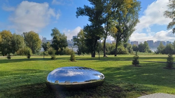 Объекты инопланетного вида появились в парке Арена в Новосибирске